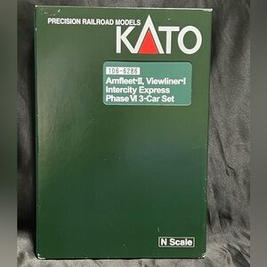 Kato Amfleet®I, Viewliner®I Intercity Express Phase VI 3-Car Set.N Scale.